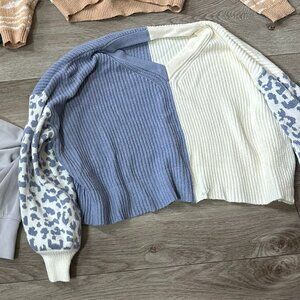 Animal print sweater